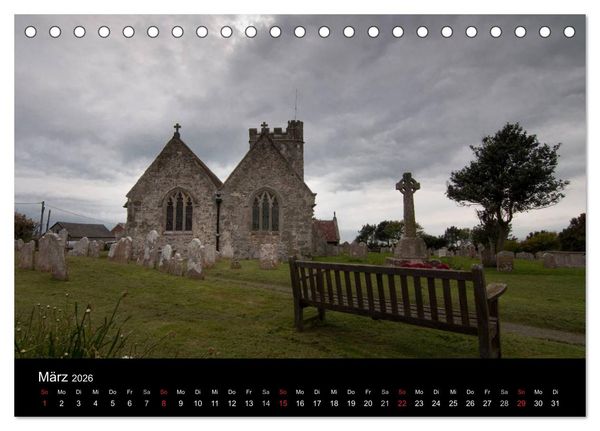 Produktbild: Unterwegs auf der Isle of Wight (Tischkalender 2026 DIN A5 quer), CALVENDO Monatskalender