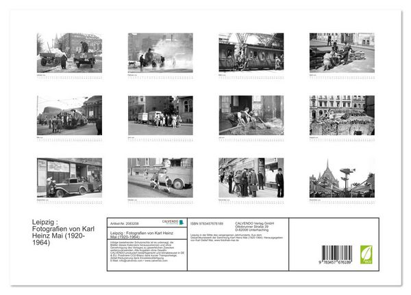 Produktbild: Leipzig : Fotografien von Karl Heinz Mai (1920-1964) (hochwertiger Premium Wandkalender 2026 DIN A2 quer), Kunstdruck in Hochglanz