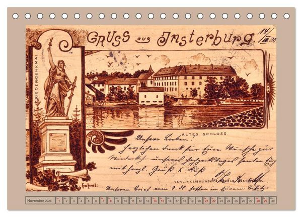 Produktbild: Gruss aus Insterburg - Historische Stadtansichten (Tischkalender 2026 DIN A5 quer), CALVENDO Monatskalender