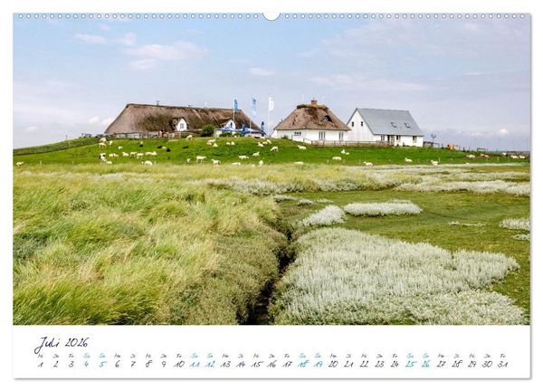 Produktbild: Nordfriesland - weiter Horizont, faszinierende Natur, idyllische St&auml;dte (hochwertiger Premium Wandkalender 2026 DIN A2 quer), Kunstdruck in Hochglanz