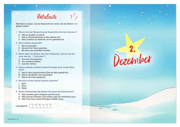 Produktbild: Die vier Superhelden l&ouml;sen den Weihnachtsfall