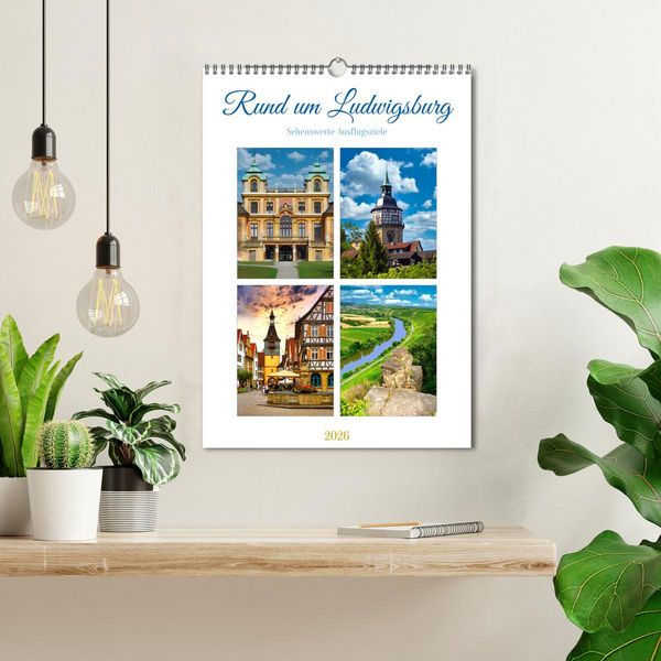 Produktbild: Rund um Ludwigsburg (Wandkalender 2026 DIN A3 hoch), CALVENDO Monatskalender