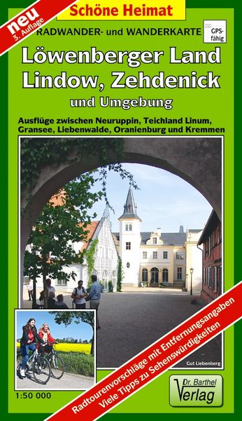 Produktbild: Radwander- und Wanderkarte L&ouml;wenberger Land, Lindow, Zehdenick und Umgebung