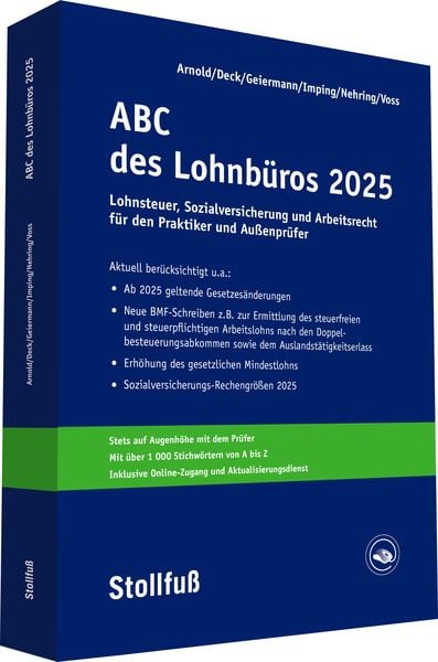 Produktbild: ABC des Lohnb&uuml;ros 2025