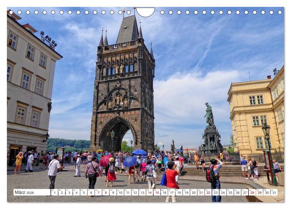 Produktbild: Prag &ndash; Ein perfekter Sommertag in der Goldenen Stadt (Wandkalender 2026 DIN A4 quer), CALVENDO Monatskalender