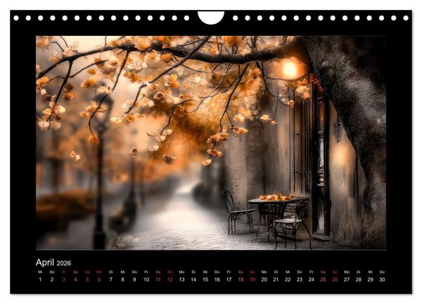 Produktbild: Die Seele der Stadt: stille Gassen, fl&uuml;sternde W&auml;nde (Wandkalender 2026 DIN A4 quer), CALVENDO Monatskalender
