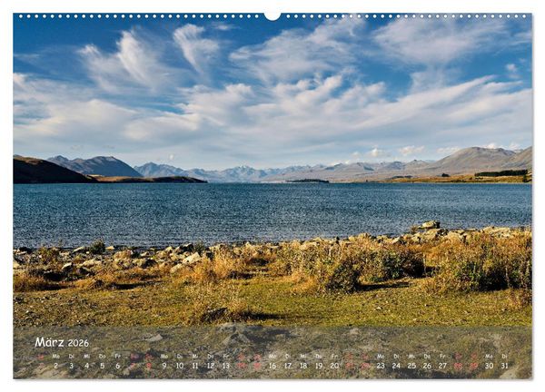 Produktbild: Neuseeland - Wo sich Himmel und Erde begegnen (Wandkalender 2026 DIN A2 quer), CALVENDO Monatskalender