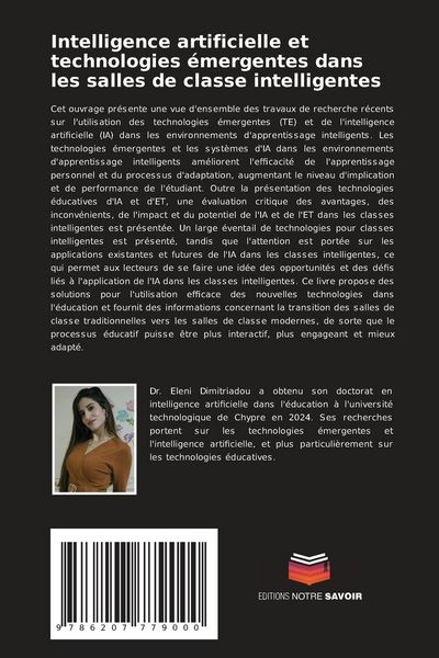 Produktbild: Intelligence artificielle et technologies &eacute;mergentes dans les salles de classe intelligentes