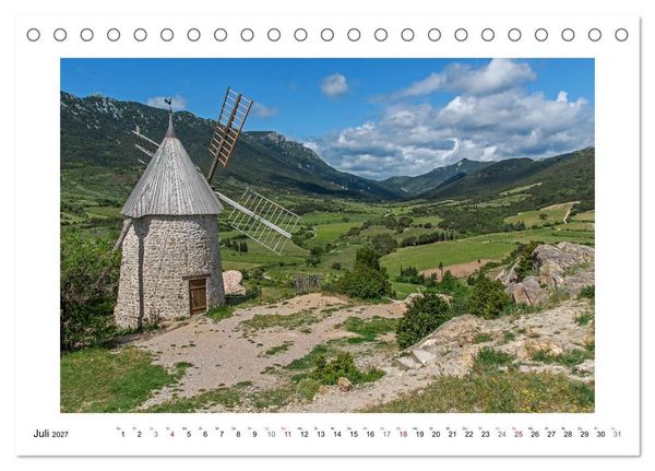 Produktbild: Okzitanien - Katharerland (Tischkalender 2027 DIN A5 quer), CALVENDO Monatskalender
