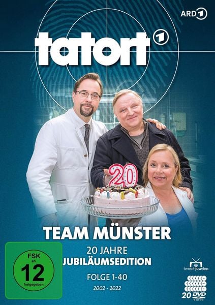 Produktbild: Tatort - Team M&uuml;nster (Thiel & Boerne) - 20 Jahre Jubil&auml;ums-Edition (Folge 1-40) [20 DVDs]