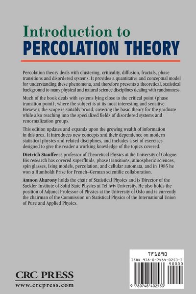 Produktbild: Introduction To Percolation Theory