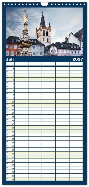 Produktbild: Familienplaner 2027 - R&Ouml;MERSTADT TRIER mit 5 Spalten (Wandkalender, 21 x 45 cm) CALVENDO
