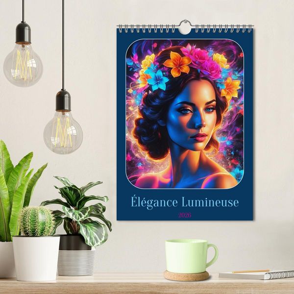 Produktbild: &Eacute;l&eacute;gance Lumineuse (Calendrier mural 2026 DIN A4 horizontal), CALVENDO calendrier mensuel