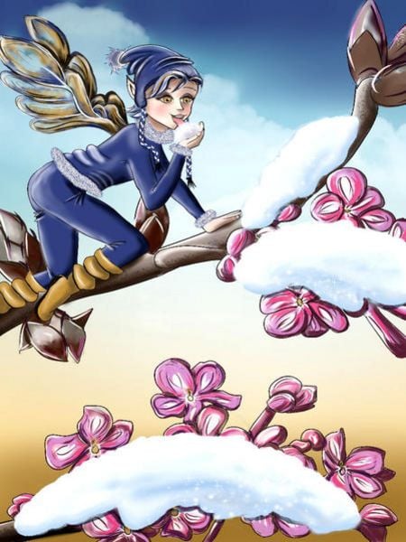 CALVENDO Puzzle Winter-Elf | 1000 Teile Lege-Größe 64x48cm Foto-Puzzle für glückliche Stunden