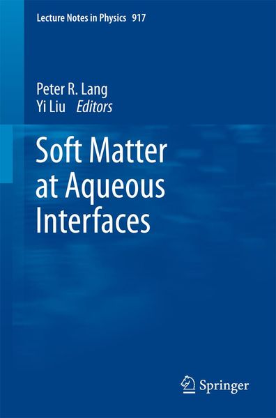 Produktbild: Soft Matter at Aqueous Interfaces