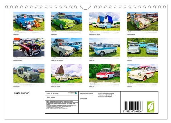 Produktbild: Trabi-Treffen (Wandkalender 2026 DIN A4 quer), CALVENDO Monatskalender