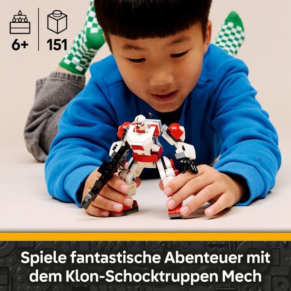 Produktbild: LEGO Star Wars 75448 Klon-Schocktruppen Mech, Spielzeug f&uuml;r Kinder ab 6