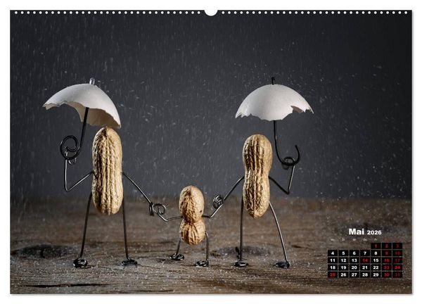 Produktbild: Erdnussm&auml;nnchen Geschichten. (Wandkalender 2026 DIN A2 quer), CALVENDO Monatskalender