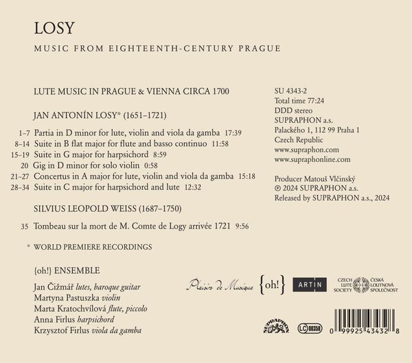 Produktbild: Music from 18th Century Prague - Lautenwerke