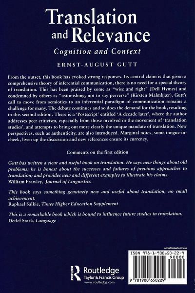 Produktbild: Translation and Relevance