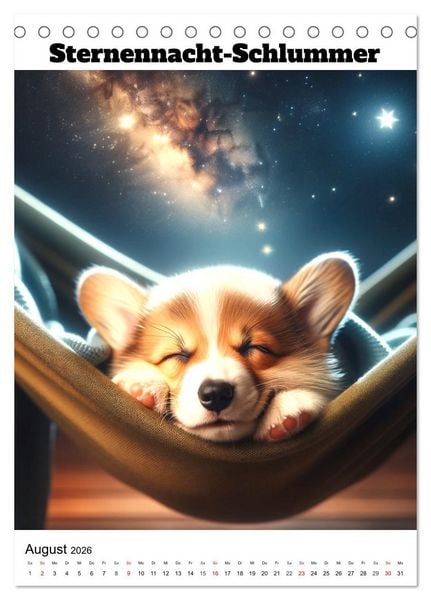 Produktbild: Hundewelpen zum Verlieben (Tischkalender 2026 DIN A5 hoch), CALVENDO Monatskalender
