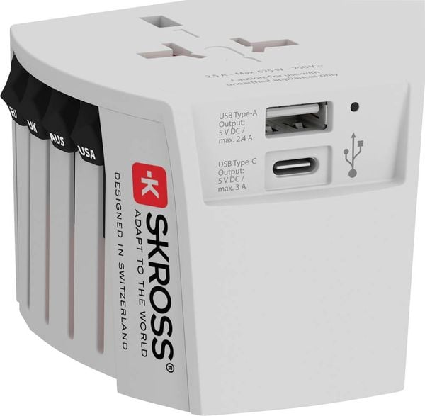 Skross 1302962 Reiseadapter MUV USB (AC)