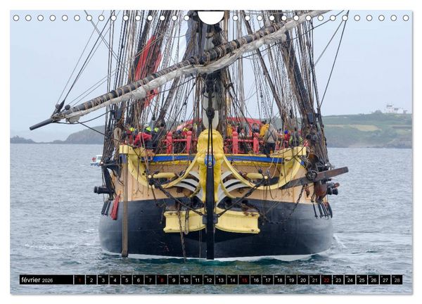 Produktbild: L'Hermione &agrave; Saint-Malo (Calendrier mural 2026 DIN A4 vertical), CALVENDO calendrier mensuel