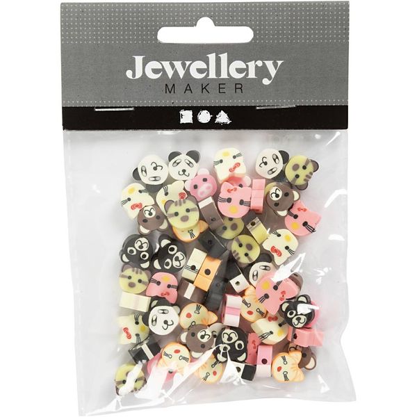 Produktbild: Creativ Company Figurperlen, Tiere, D 10 mm, Lochgr&ouml;&szlig;e 1,5 mm, 60 Stk