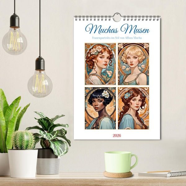 Produktbild: Muchas Musen (Wandkalender 2026 DIN A4 hoch), CALVENDO Monatskalender