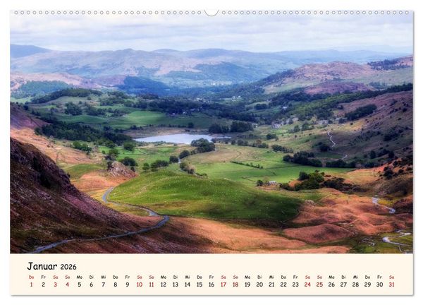 Produktbild: Lake District England (Wandkalender 2026 DIN A2 quer), CALVENDO Monatskalender