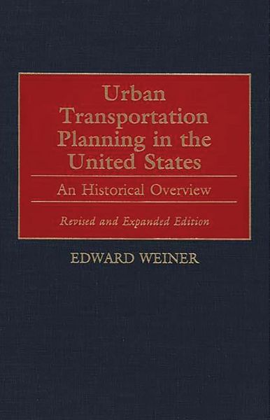 Produktbild: Urban Transportation Planning in the United States