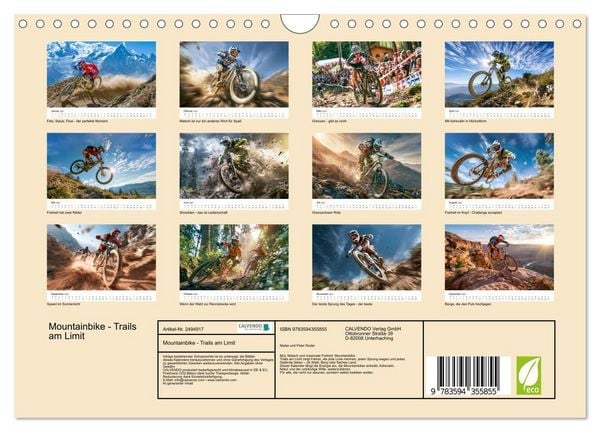 Produktbild: Mountainbike - Trails am Limit (Wandkalender 2027 DIN A4 quer), CALVENDO Monatskalender