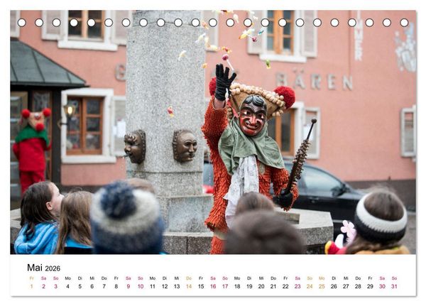 Produktbild: Die Elzacher Fastnacht (Tischkalender 2026 DIN A5 quer), CALVENDO Monatskalender