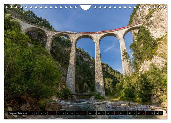 Produktbild: Die sch&ouml;nsten Ansichten der Schweiz (Wandkalender 2026 DIN A4 quer), CALVENDO Monatskalender