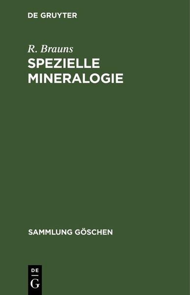 Produktbild: Spezielle Mineralogie