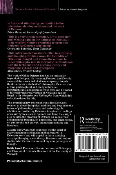Produktbild: Deleuze and Philosophy