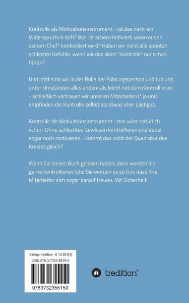 Produktbild: Kontrolle als Motivationsinstrument