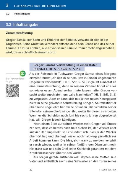Franz Kafka Verwandlung Interpretation 'Die Verwandlung von Franz Kafka - Textanalyse und Interpretation