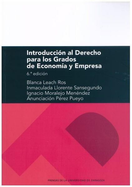 Produktbild: Introducci&oacute;n al Derecho para los Grados de Econom&iacute;a y Empresa. 6.&ordf; edici&oacute;n