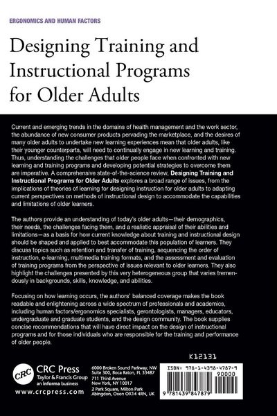 Produktbild: Designing Training and Instructional Programs for Older Adults
