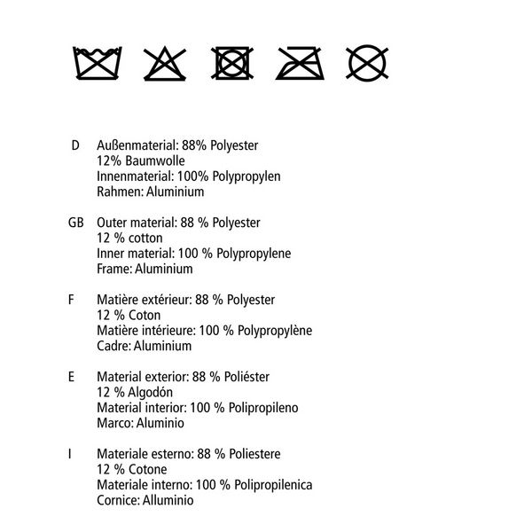 Produktbild: W&auml;schesammler Mod. Cordoba Grau, Fassungsverm&ouml;gen: 68 Liter