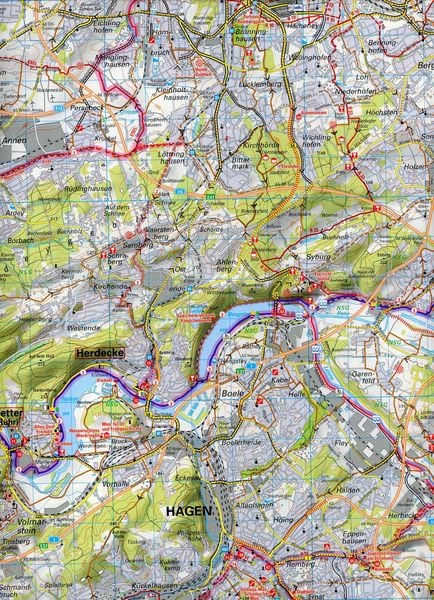 Produktbild: ADFC-Regionalkarte radrevier.ruhr Ost, 1:50.000, mit Tagestourenvorschlägen, reiß- und wetterfest, E-Bike-geeignet, GPS-Tracks Download