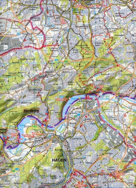 Produktbild: BVA ADFC Regionalkarte radrevier.ruhr Ost 1:50.000