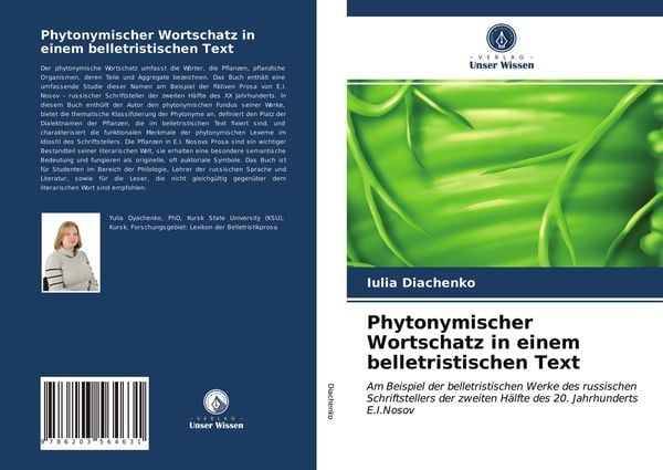 Produktbild: Phytonymischer Wortschatz in einem belletristischen Text