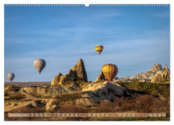 Produktbild: Hei&szlig;luftballons Die sanften Riesen (hochwertiger Premium Wandkalender 2026 DIN A2 quer), Kunstdruck in Hochglanz