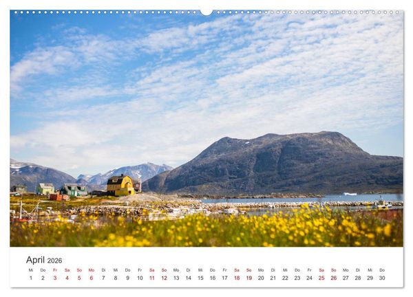 Produktbild: Zwischen den Eisbergen in Gr&ouml;nland (Wandkalender 2026 DIN A2 quer), CALVENDO Monatskalender