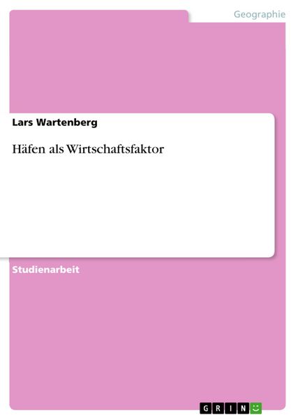 Produktbild: H&auml;fen als Wirtschaftsfaktor