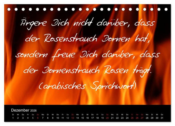 Produktbild: Positiv durch&acute;s Jahr (Tischkalender 2026 DIN A5 quer), CALVENDO Monatskalender