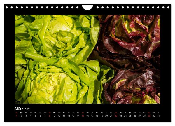 Produktbild: essbar &ndash; Buntes Obst und Gem&uuml;se (Wandkalender 2026 DIN A4 quer), CALVENDO Monatskalender