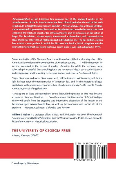 Produktbild: Americanization of the Common Law
